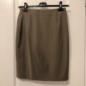 Sleek Brown Petite Ann Taylor Pencil Skirt